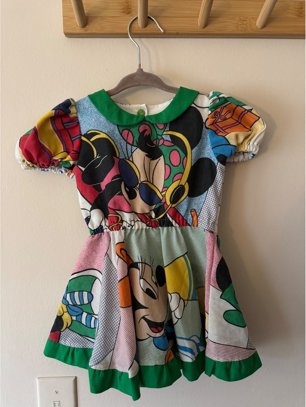 Handmade vintage sheets Minnie Mouse skater dress
